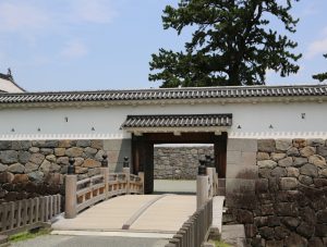 小田原城の住吉橋と門